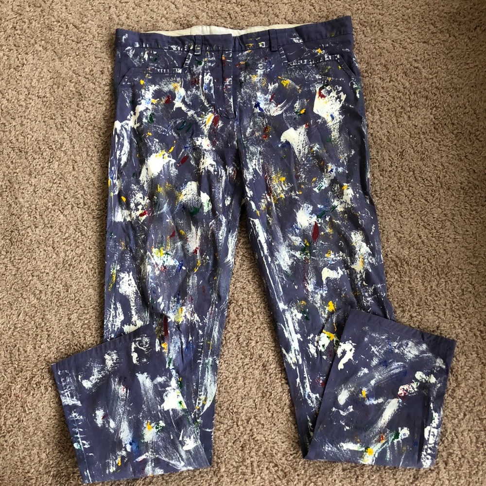 Philosophy di Lorenzo Serafini hand painted pants